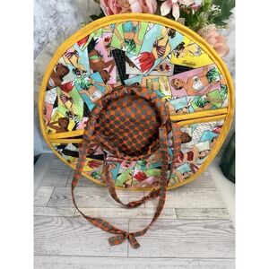 Vintage Style 12" Casserole Baking Pan Pie Plate Cozy‎ and Carrier Handmade NEW